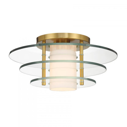 Savoy House Newell 1-Light Ceiling Light Warm Brass
