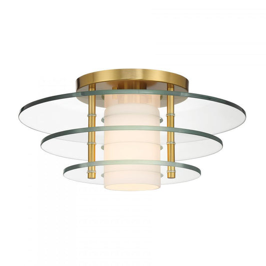 Savoy House Newell 1-Light Ceiling Light Warm Brass