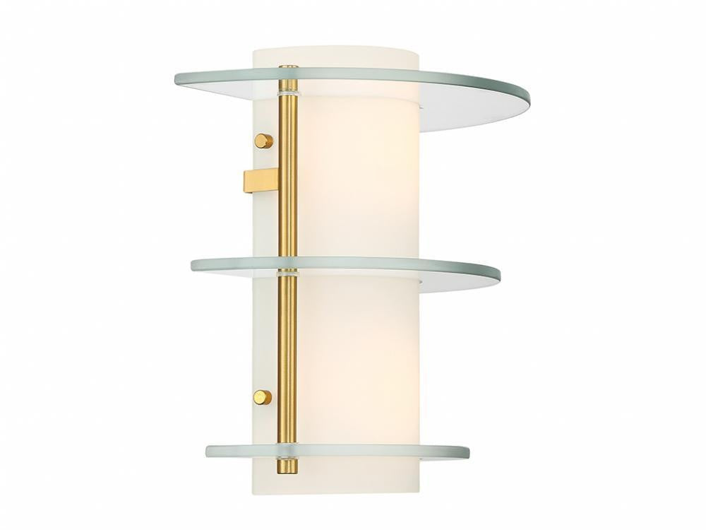 Savoy House Newell 2-Light Wall Sconce Warm Brass