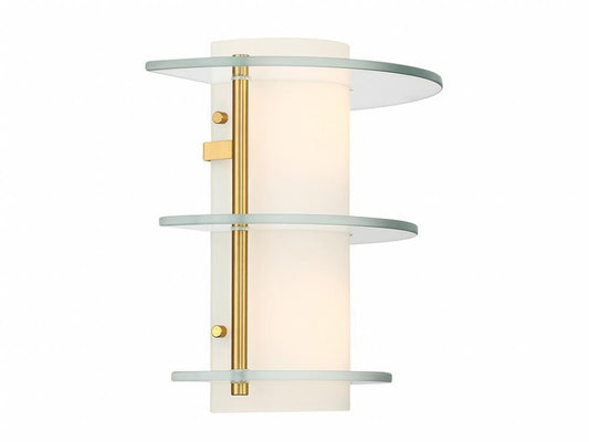 Savoy House Newell 2-Light Wall Sconce Warm Brass