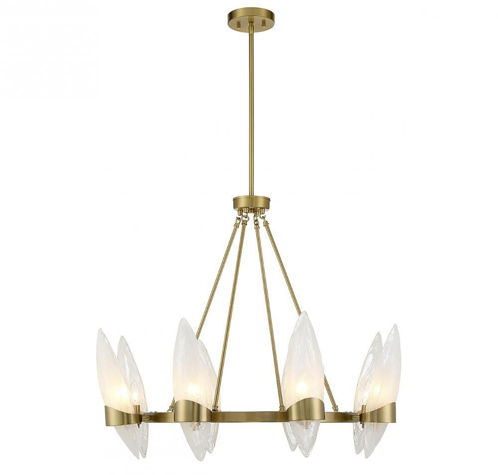 Savoy House Nouvel 8-Light Chandelier Warm Brass