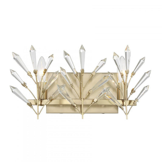 Savoy House Orianna 2-Light Bathroom Vanity Light Noble Brass