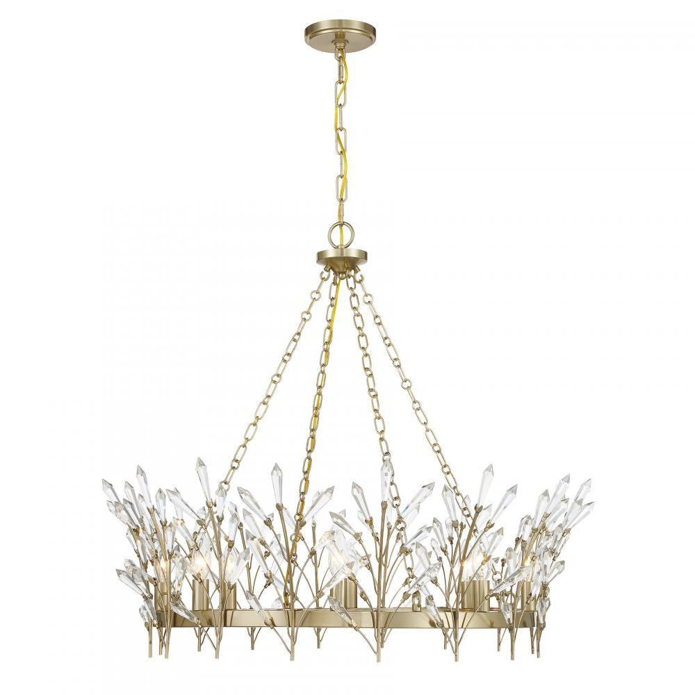 Savoy House Orianna 8-Light Chandelier Noble Brass