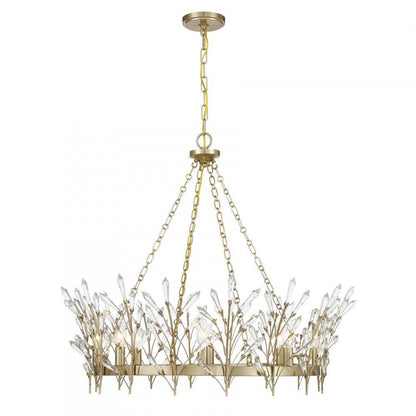 Savoy House Orianna 8-Light Chandelier Noble Brass