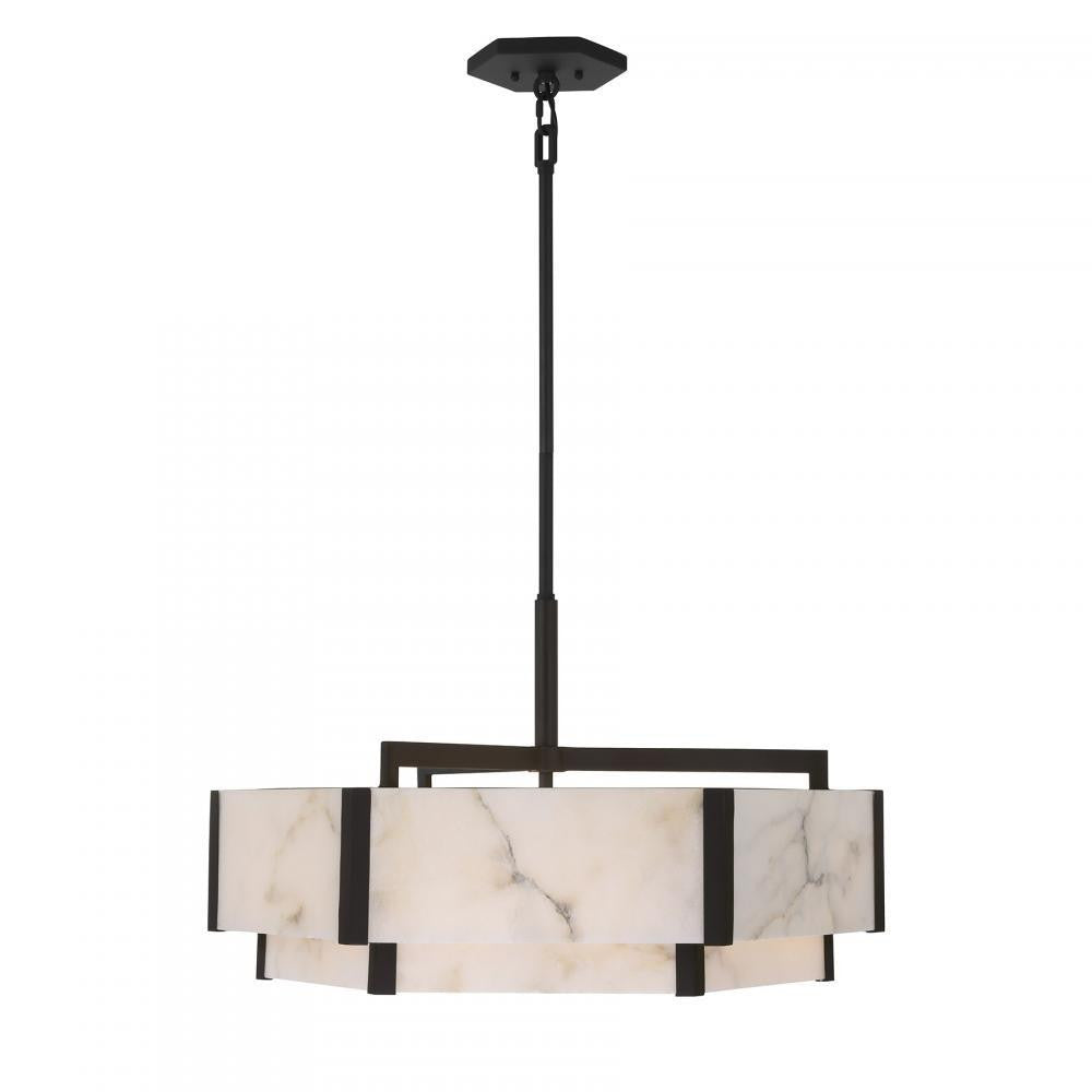 Savoy House Orleans 6-Light Pendant Black Cashmere