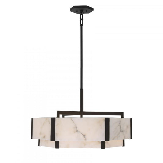 Savoy House Orleans 6-Light Pendant Black Cashmere