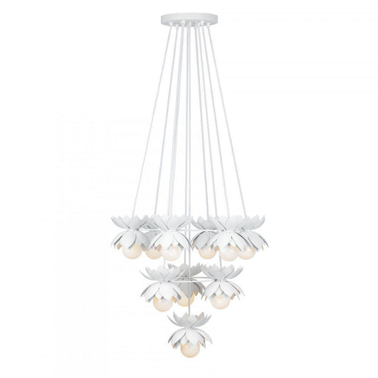 Savoy House Pacha 10-Light Chandelier White Cashmere