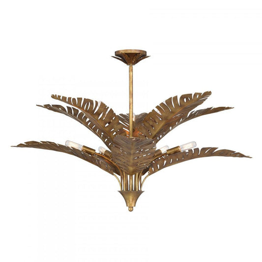Savoy House Palmera 10-Light Chandelier Gold Vein