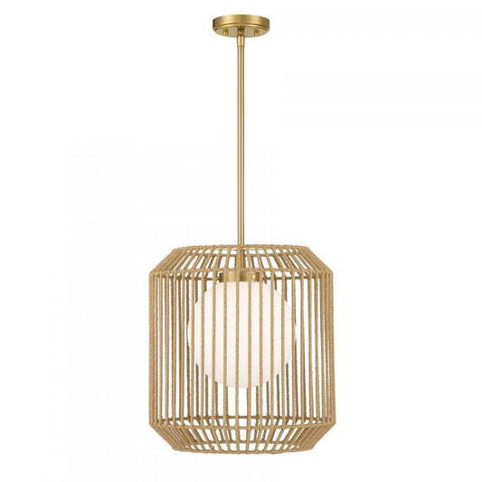 Savoy House Pastis 1-Light Pendant Warm Brass