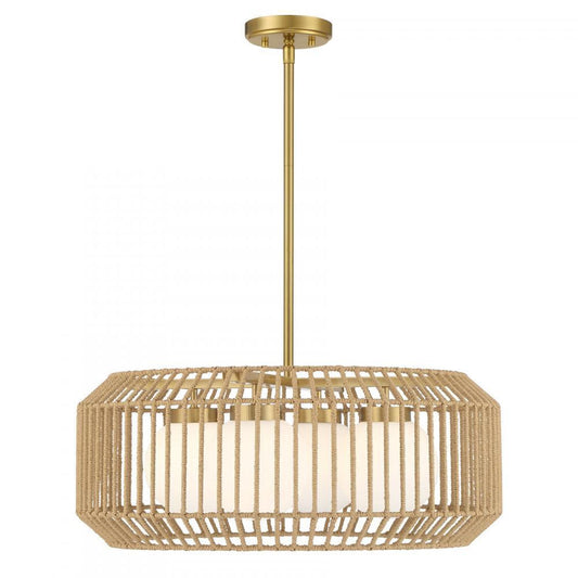 Savoy House Pastis 4-Light Pendant Warm Brass