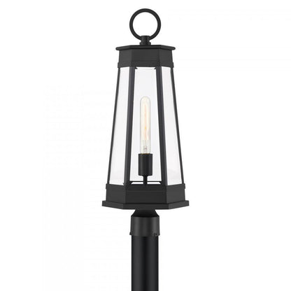 Savoy House Payne 1-Light Outdoor Post Lantern Matte Black