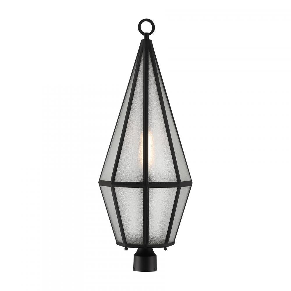 Savoy House Peninsula 1-Light Outdoor Post Lantern Matte Black