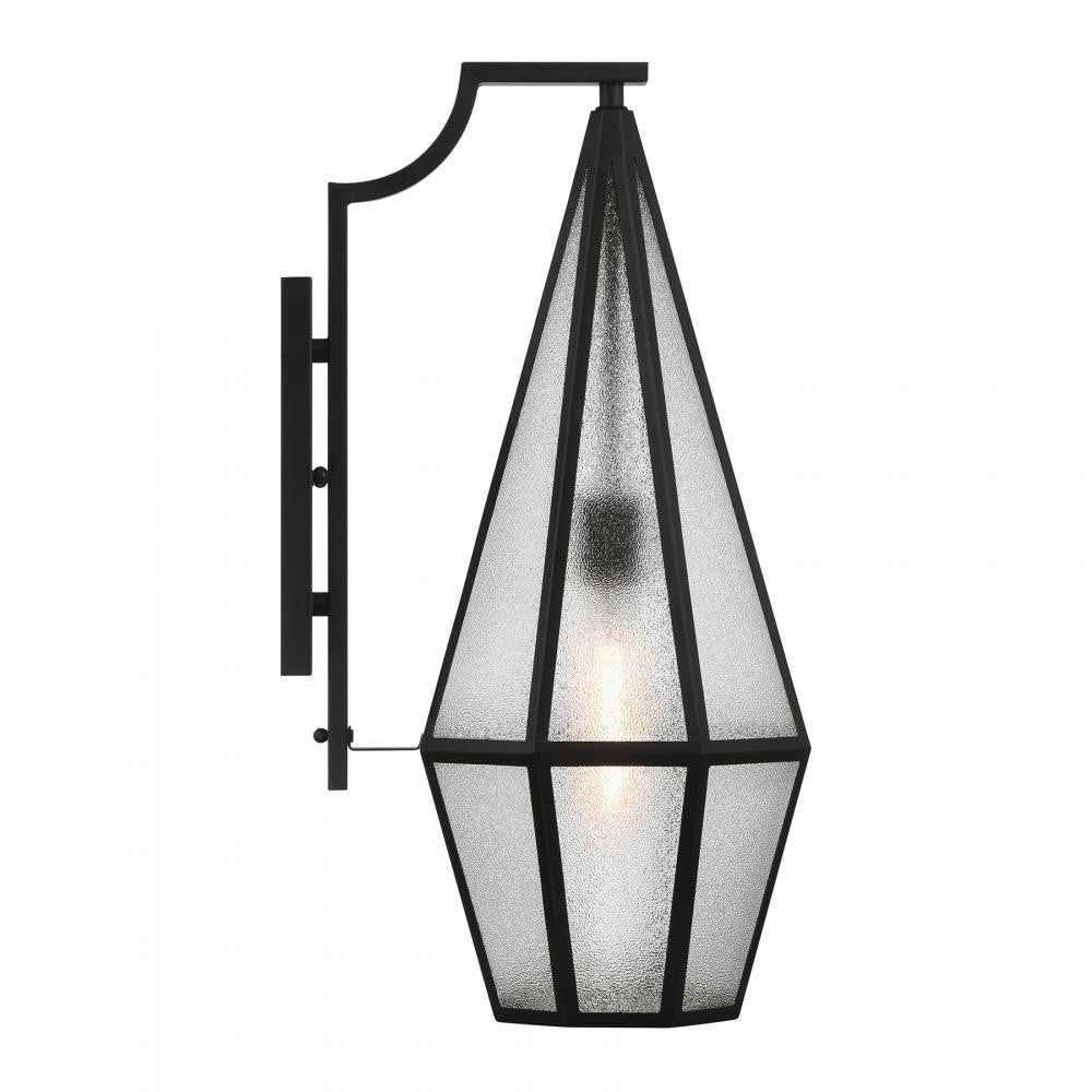 Savoy House Peninsula 1-Light Outdoor Wall Lantern in Matte Black, Savoy House 5-705-BK ALXKD
