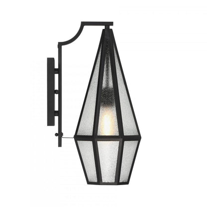 Savoy House Peninsula 1-Light Outdoor Wall Lantern in Matte Black, Savoy House 5-709-BK ALXKH