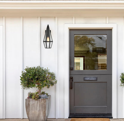 Savoy House Peninsula 1-Light Outdoor Wall Lantern in Matte Black, Savoy House 5-709-BK ALXKH