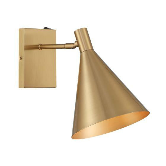 Savoy House Pharos 1-Light Adjustable Wall Sconce Noble Brass