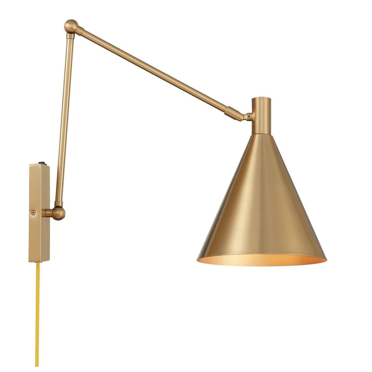 Savoy House Pharos 1-Light Adjustable Wall Sconce Noble Brass