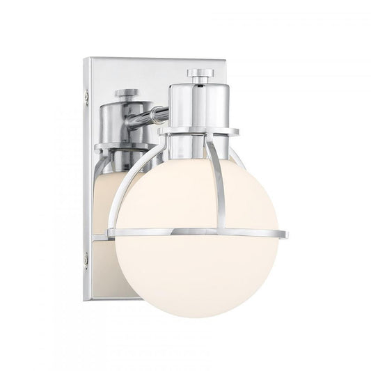 Savoy House Pierce 1-Light Wall Sconce Chrome