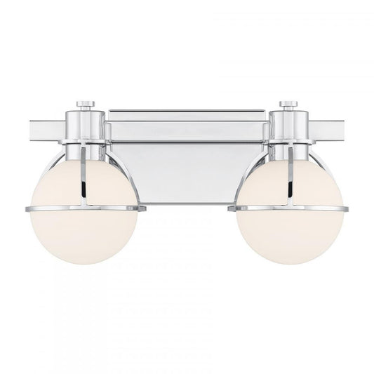 Savoy House Pierce 2-Light Bathroom Vanity Light Chrome