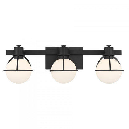 Savoy House Pierce 3-Light Bathroom Vanity Light Matte Black