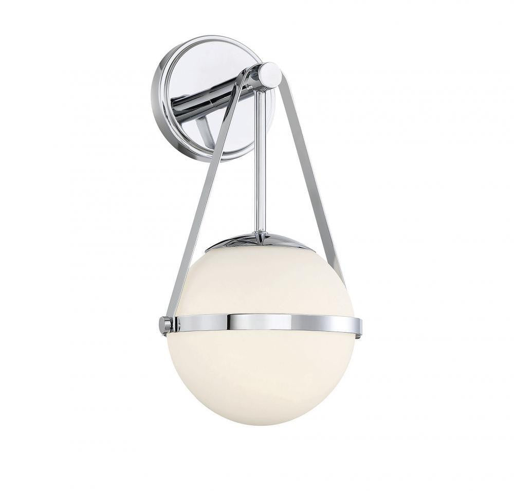 Savoy House Polson Wall Sconce Polished Chrome