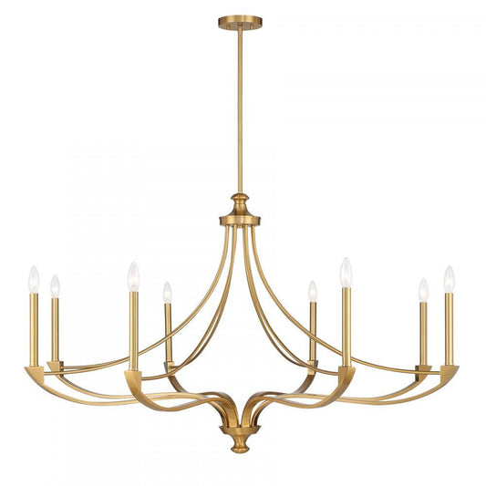 Savoy House Preserve 8-Light Chandelier Warm Brass