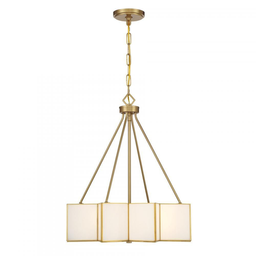 Savoy House Reiling 3-Light Pendant Warm Brass
