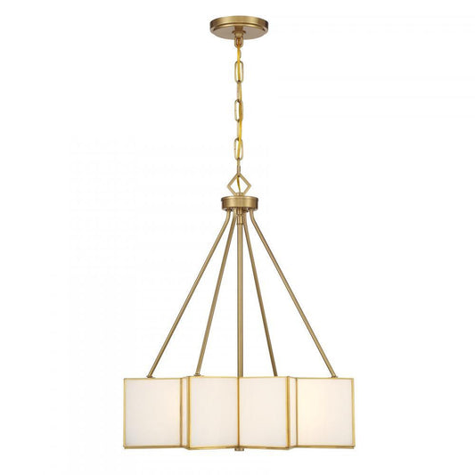 Savoy House Reiling 3-Light Pendant Warm Brass