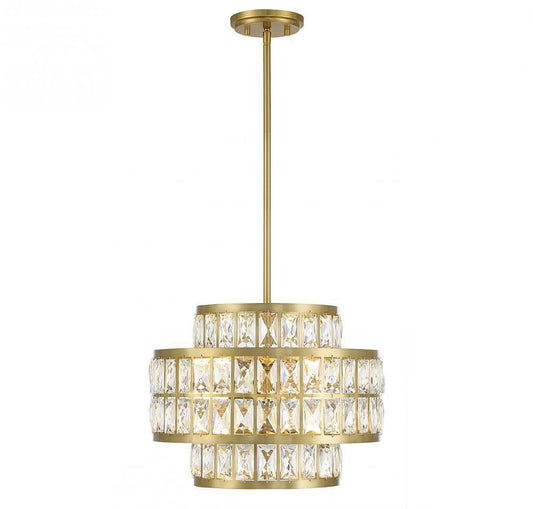 Savoy House Renzo 3-Light Pendant Warm Brass