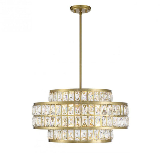 Savoy House Renzo 4-Light Pendant Warm Brass