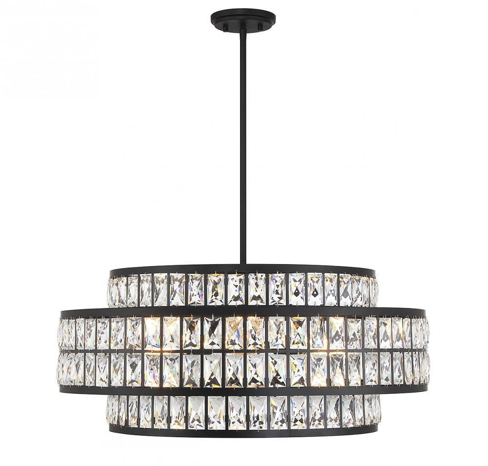 Savoy House Renzo 6-Light Pendant Matte Black