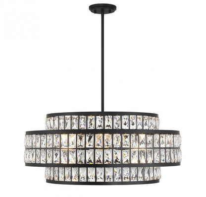 Savoy House Renzo 6-Light Pendant Matte Black