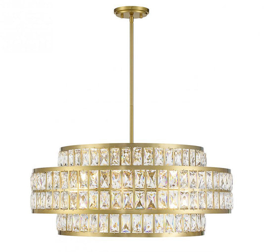 Savoy House Renzo 6-Light Pendant Warm Brass