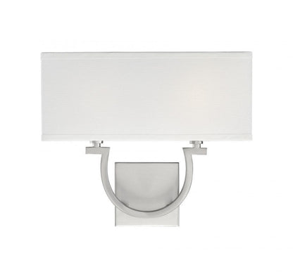 Savoy House Rhodes 2-Light Wall Sconce Satin Nickel
