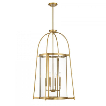 Savoy House Rosedale 4-Light Pendant Warm Brass