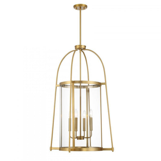 Savoy House Rosedale 4-Light Pendant Warm Brass