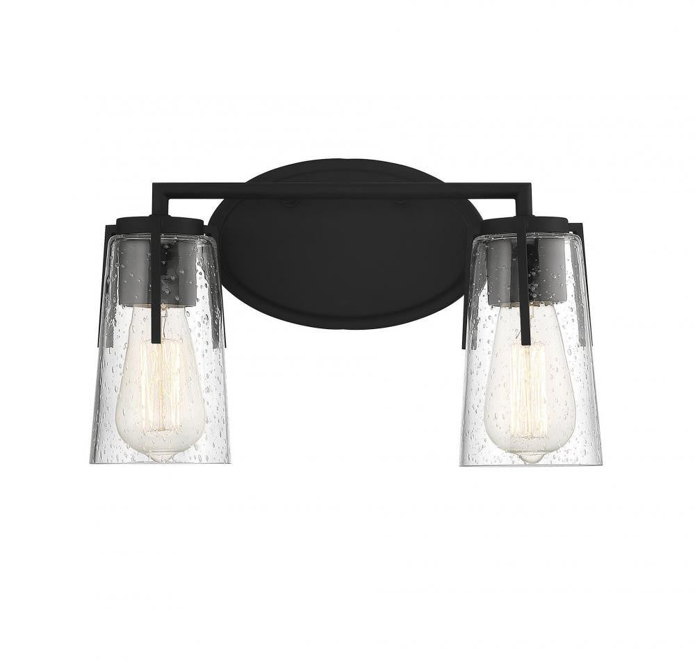 Savoy House Sacremento 2-Light Bath Vanity Black