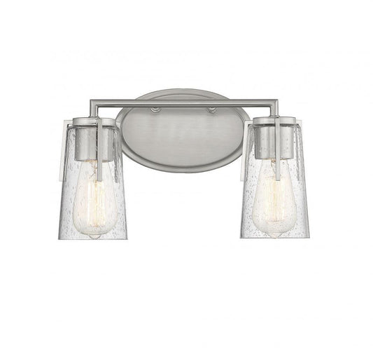 Savoy House Sacremento 2-Light Bath Vanity Satin Nickel