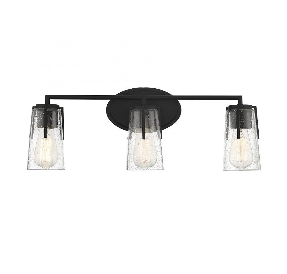 Savoy House Sacremento 3-Light Bath Vanity Satin Nickel