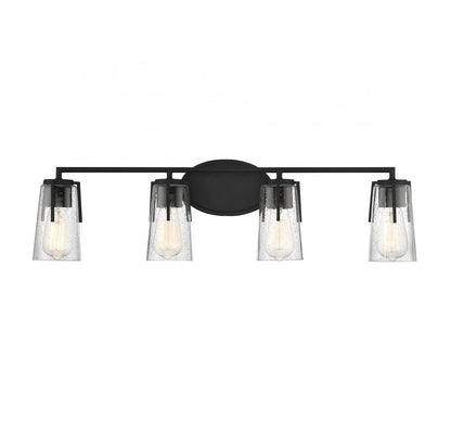 Savoy House Sacremento 4-Light Bath Vanity Black