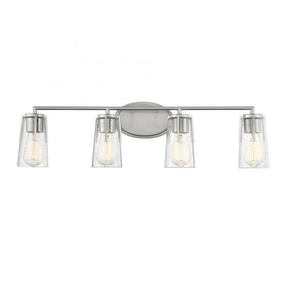 Savoy House Sacremento 4-Light Bath Vanity Satin Nickel