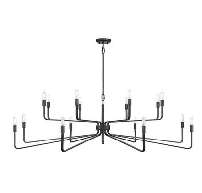 Savoy House Salem 16-Light Chandelier Forged Iron