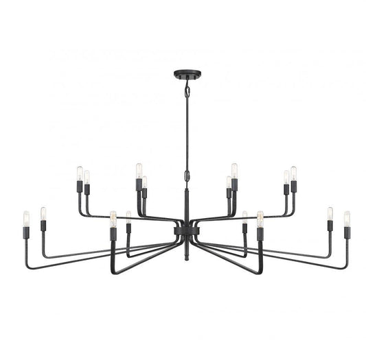 Savoy House Salem 16-Light Chandelier Forged Iron