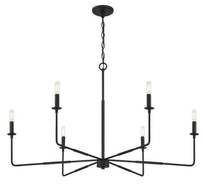 Savoy House Salerno 6-Light Chandelier Polished Nickel