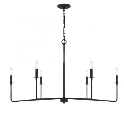 Savoy House Salerno 6-Light Chandelier Warm Brass