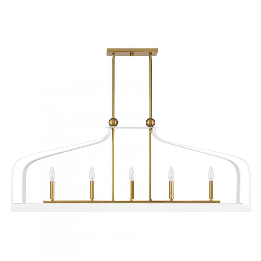 Savoy House Sheffield 5-Light Linear Chandelier