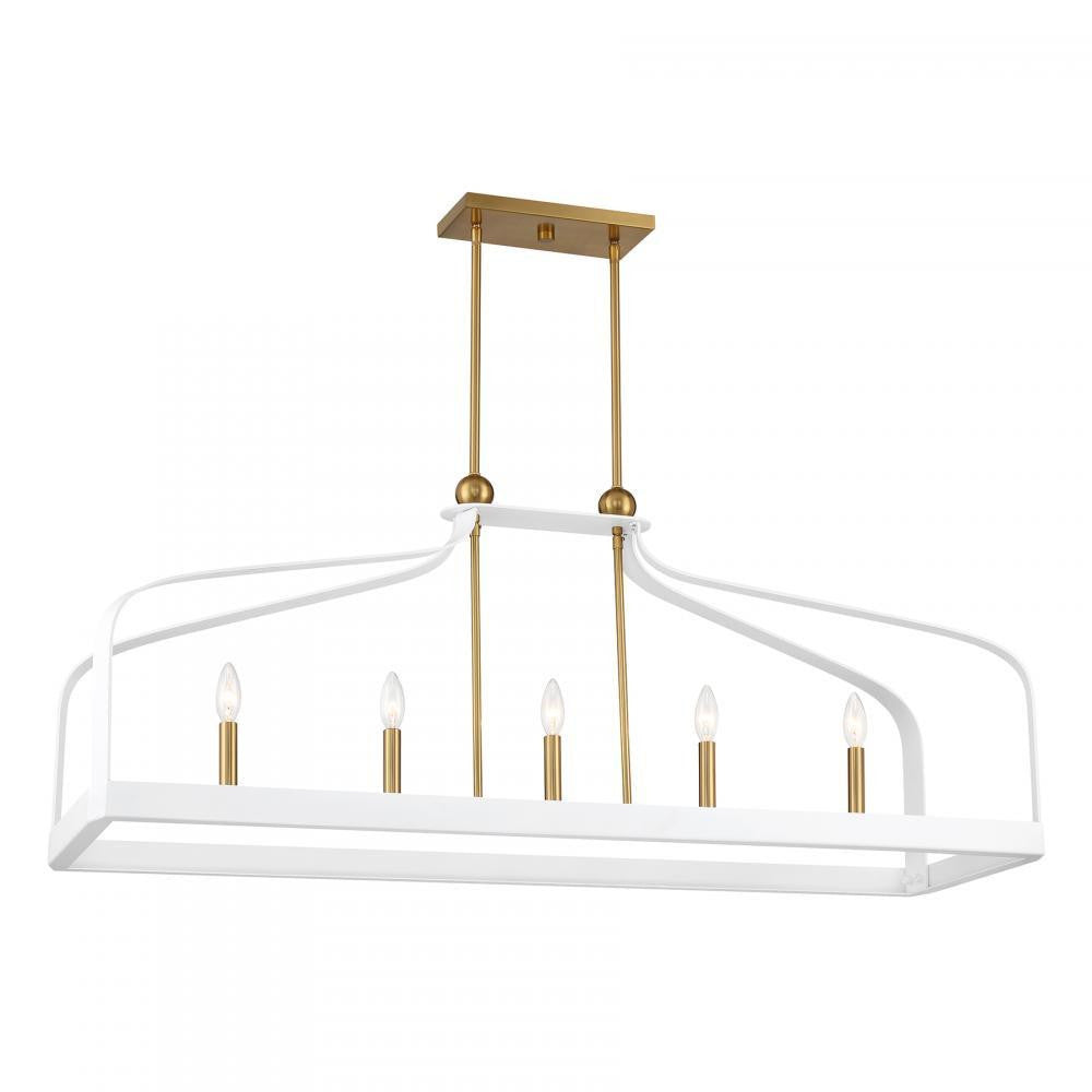 Savoy House Sheffield 5-Light Linear Chandelier