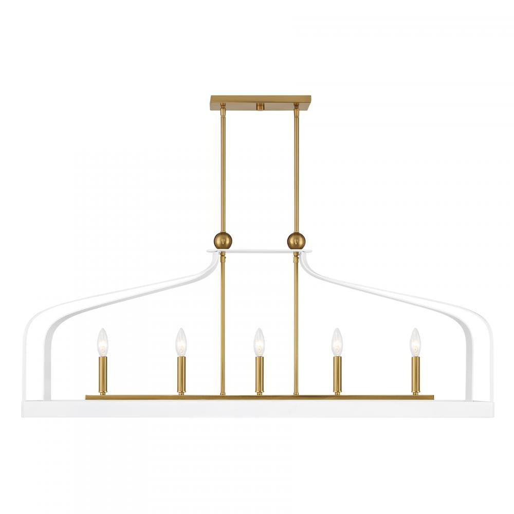Savoy House Sheffield 5-Light Linear Chandelier