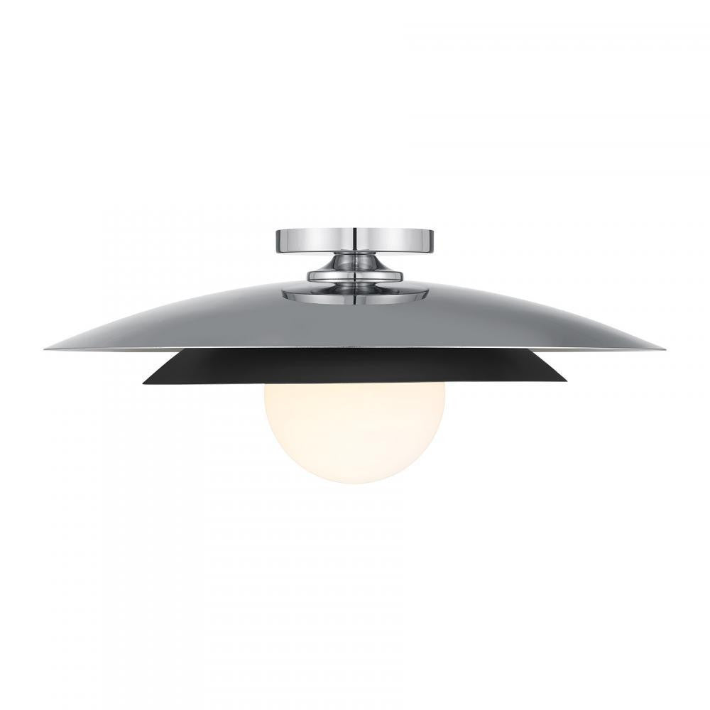 Savoy House Sherrer 1-Light Ceiling Light Chrome