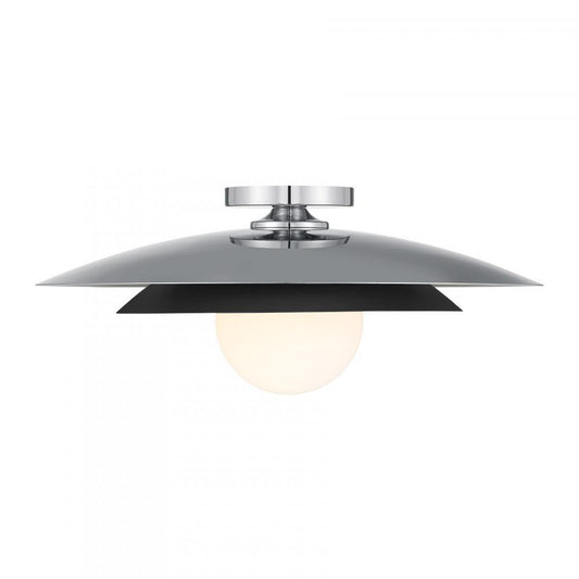 Savoy House Sherrer 1-Light Ceiling Light Chrome